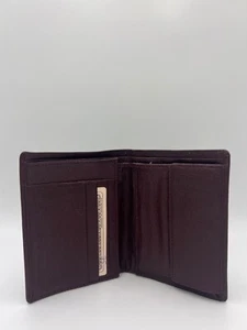 Geldbörse Portemonnaie Leder dunkellila / Geldbeutel Wasserbüffel Leder Modern n - Bild 1 von 7
