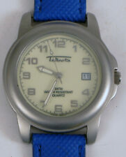 TALBOTS BLUE BAND WOMENS WRISTWATCH WORKS BUT NEEDS A NEW BATTERY NICE !!