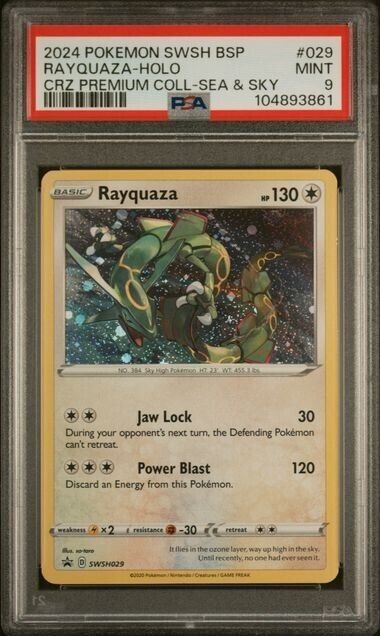 Rayquaza Pokémon TCG Professional Sports Authenticator (PSA Rayquaza Pokémon TCG Professional Sports Authenticator (PSA