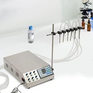 Riempitrice liquida automatica 6 testine controllo digitale riempibottiglie 5-5000 ml - Foto 1 di 17