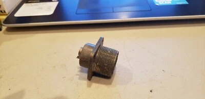  Bendix 18-14A Panel Mount  Connector Onesmall Pin One large Pin As Shown - Image 1 of 3