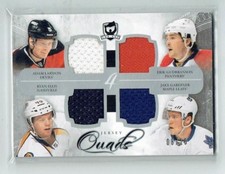 11-12 UD The Cup Quads  A Larsson-E Gudbranson-R Ellis-J Gardiner  /10  Jerseys