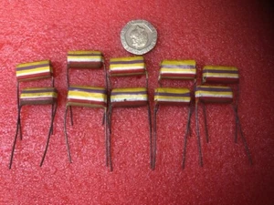VINTAGE 470 NF 0.47 MFD 250V MULLARD (x15 PARTS) TROPICAL FISH CAPACITORS - Picture 1 of 3
