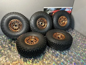 Losi 8IGHT-X Super Lasernut Reifen Räder montiert 5er Set BFG 17mm gold 1/6 1/5 - Bild 1 von 3