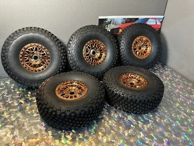 Losi 8IGHT-X Super Lasernut Reifen Räder montiert 5er Set BFG 17mm gold 1/6 1/5 - Bild 1 von 3