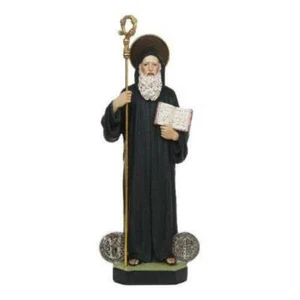 St. Benedikt Garten Statue 12 in detaillierten schönen Gesicht Indoor Outdoor Qualität - Bild 1 von 1