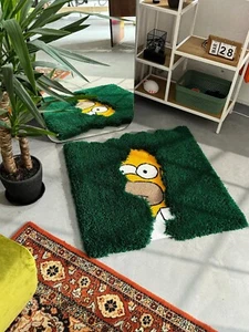 Fluffy Tufted Hand Tufted Wool Handmade Area Rug Carpet for Home Living Room - Picture 1 of 8