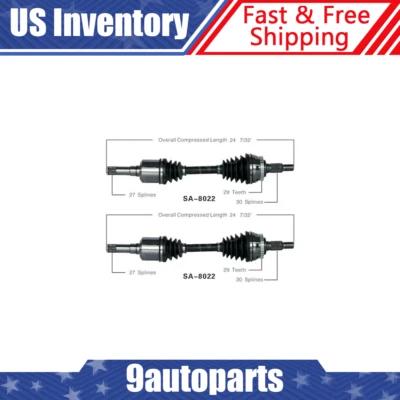 Se adapta a 2002-2005 2006 2007 2008 2009 Saab 9-5 eje CV delantero izquierdo y derecho junta CV Foto 1 de 4