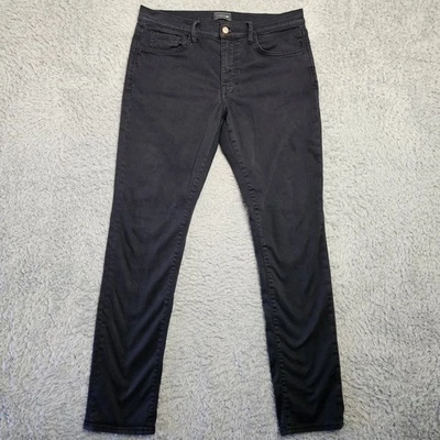 Joes Jeans 33x33 (Fits 34x33) The Asher Black Stretch Denim Slim Fit *Button - Image 1 of 4