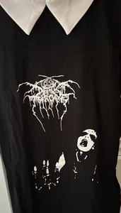 Darkthrone dress NWOT black metal gothic stretchy - Picture 1 of 5