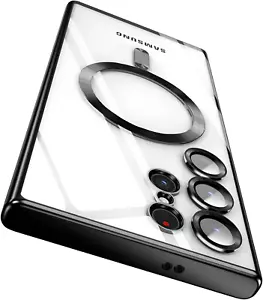 For Samsung Galaxy S25 S24 Ultra Edge Plus Clear Case Magnetic Mag Safe Cover - Picture 1 of 20