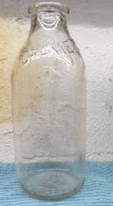 Old 1953 Cramer's Dairy Embossed Quart Milk Bottle Bellwood Pa - Picture 1 of 6