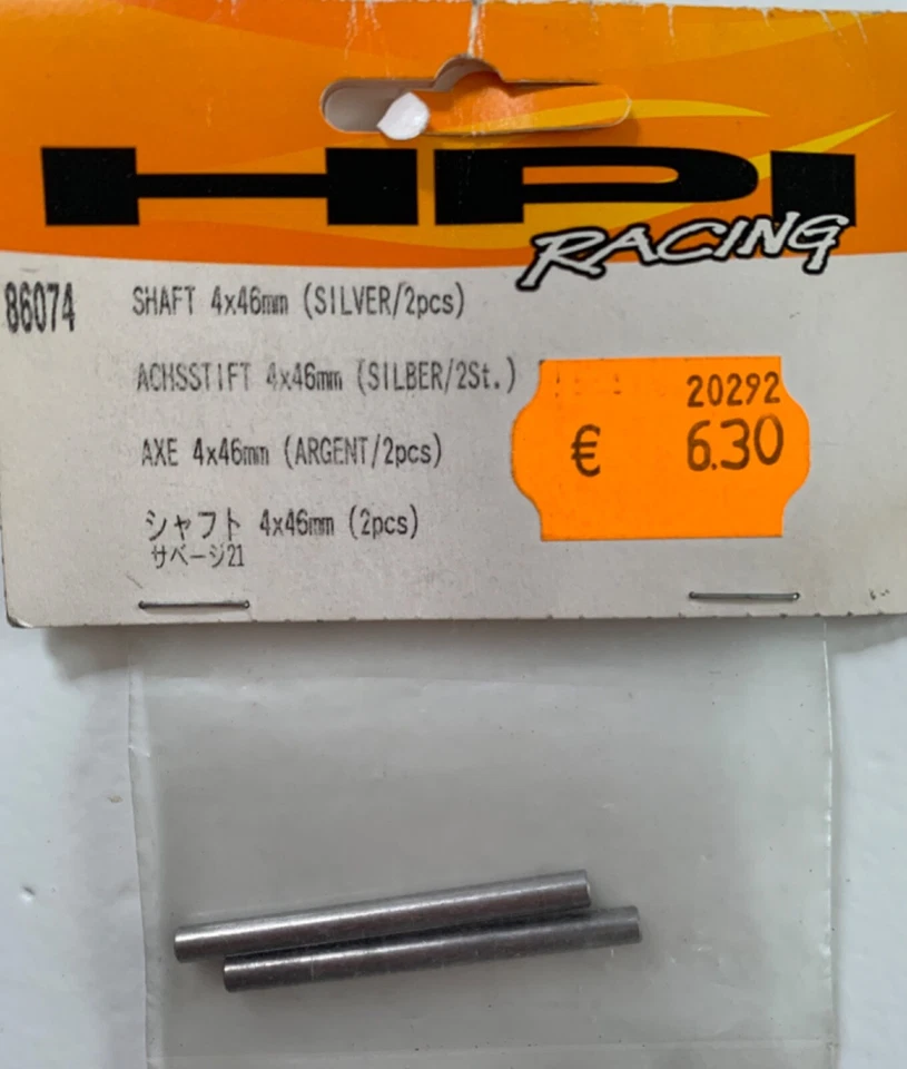 Axe 4x46mm Argent 86074 HPI - Photo 1/1