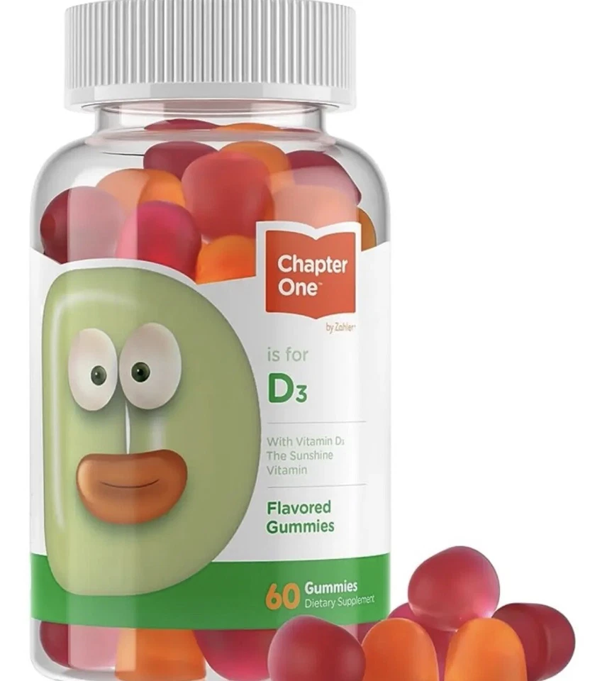 Gomitas Chapter One Vitamina D 3 1000 UI - 60 gomitas con sabor Foto 1 de 1
