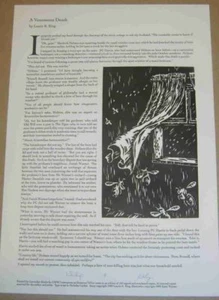 Laurie R King A Venomous Death Signed Limited Ed Letterpress Broadside 2009 - Picture 1 of 1