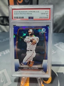 2023 Bowman Chrome Sapphire Edition Adley Rutschman Rookie RC #17 PSA 10 Orioles - Picture 1 of 2