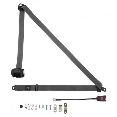 Front Automatic Seat Belt For Singer Chamois Berlina 1965-1970 Grey - Image 1 of 4