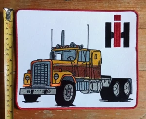 LARGE PATCH IH INTERNATIONAL HARVESTER Old School TRUCKING TRUCKER BIG RIG - Picture 1 of 10