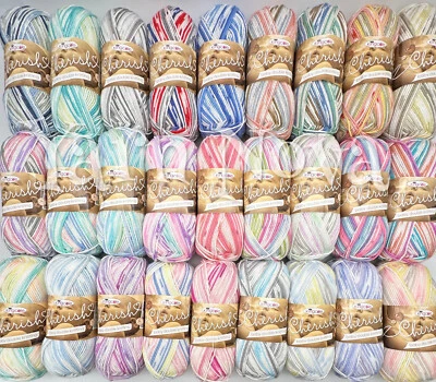 King Cole Cherish Baby Double Knitting Crochet Yarn Wool - 100% Acrylic