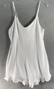 Love Cameron Juniors Tank Top Jumper Romper Size S White Tie Linen Viscose Blend - Picture 1 of 10