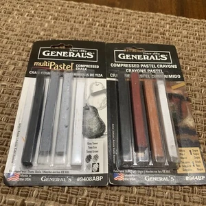 2 Packages Of General's MultiPastel Compressed Chalk Sticks - Picture 1 of 2