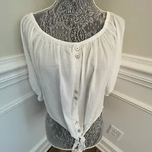 Blusa Love Fire para mujer blanca con hombros descubiertos talla XL nueva - Imagen 1 de 2