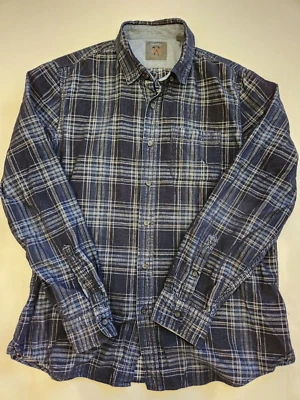 Legacy Copper & Oak Mens Dark Blue Corduroy Long Sleeve Shirt Size L - Image 1 of 4
