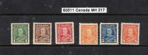 60011 Canada 1935 King George V Pictorial MH Scott 217 218 219 220 221 222 - Picture 1 of 2