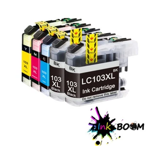 Cartucho de 5 tintas se adapta a Brother LC103 MFC-J4510DW MFC-J650DW MFC-J4710DW J285DW - Imagen 1 de 1