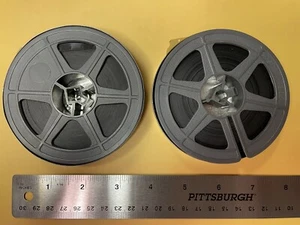 Vintage 2 Small Reels 16 MM Films Home Made. Ca 1970 Boston Large Event - Picture 1 of 11