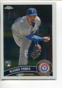 2011 Topps Chrome Mason Tobin RC #194 Texas Rangers