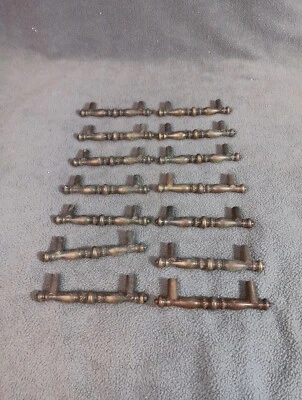 X14 Vintage Brass Drawer Handle Pulls Ornate 3" Center's (NO HARDWARE) - Image 1 of 4