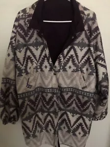 3X ~ Reversible Coat Jacket Southwest Woman’s plus - Picture 1 of 6