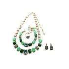 Jewelry Set By Mariana Africa Coll. Turquoise, Aventurine, Malachite, Green Q...