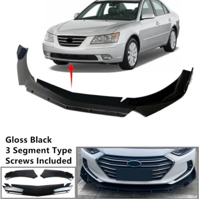 Universal Fit For Hyundai Sonata 2006-2010 Front Lip Splitter Spoiler 2 Layer Foto 1 de 4
