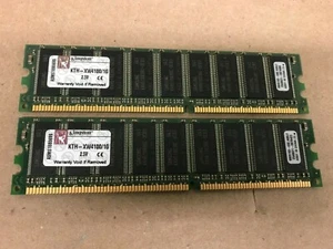 2x KTH-XW4100/1G - Kingston 1GB DDR-333MHz PC2700 ECC Unbuffered CL2.5 184-Pin - Picture 1 of 2