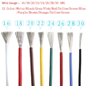 16-30 AWG Cable de alambre de cobre enchapado en lata con cadena de UL1007 - Todos los colores - Imagen 1 de 3