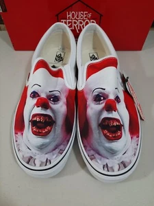 Vans Classic Sin Cordones X House Of Terror ""It Pennywise"" 13 Raro - Imagen 1 de 8