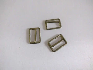 Silver metal belt buckle tri glider adjustable 3 cm strap fastener bag coat - Picture 1 of 3