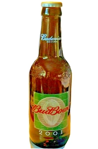 Botella Budweiser 15" jarra banco coleccionable 2001 bud tazón - Imagen 1 de 5