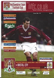 Northampton Town v Bristol City, 22 February 2003, Division 2 - Picture 1 of 2