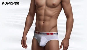 Aussiebum Puncher Brief - M32"-33" White - Super Comfy With Innovative Pouch - Picture 1 of 4
