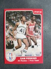 1985 Star all rookie SAM PERKINS card # 5  [card 7]