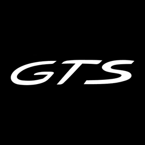 New -GTS LOGO Decal Sticker for Porsche Carrera Boxster , Laptop, Window 3~21 " - Picture 1 of 6