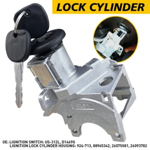 Ignition Lock Cylinder Switch W/ 2 Keys For 2001-07 Chevy Silverado GMC Sierra J - Picture 1 of 12