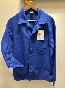 Vintage French Workwear HBT Blue Sanfor Chore Jacket Size L/XL NOS W/Tag - Picture 1 of 8