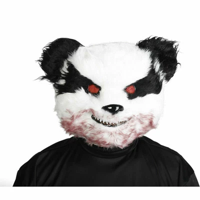 Adults Killer Animal Bloody Panda Scary Zoo Animal Mask Costume Accessory - Image 1 of 3