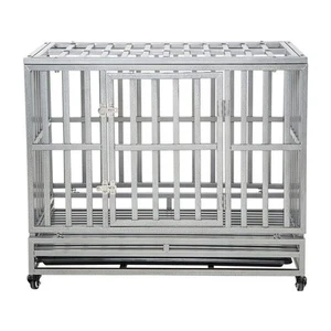 LUCKUP Heavy Duty Dog Cage Metal Kennel and Crate for Medium and Large Dogs Pet - Picture 1 of 7