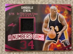 2024 HOJA SHAQUILLE O'NEAL JERSEY NÚMEROS A JUEGO PARCHE ROSA/25 3A - Imagen 1 de 2