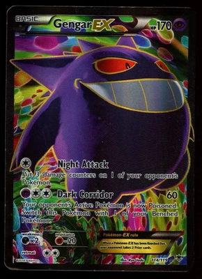 GENGAR EX 2014 Pokemon XY Phantom Forces Ultra Rare Full Art #114/119 - Image 1 of 4